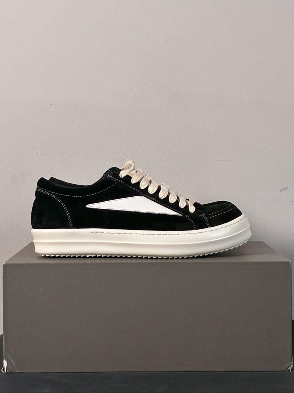 Rick Owens DRKSHDW Black Canvas Sneaker